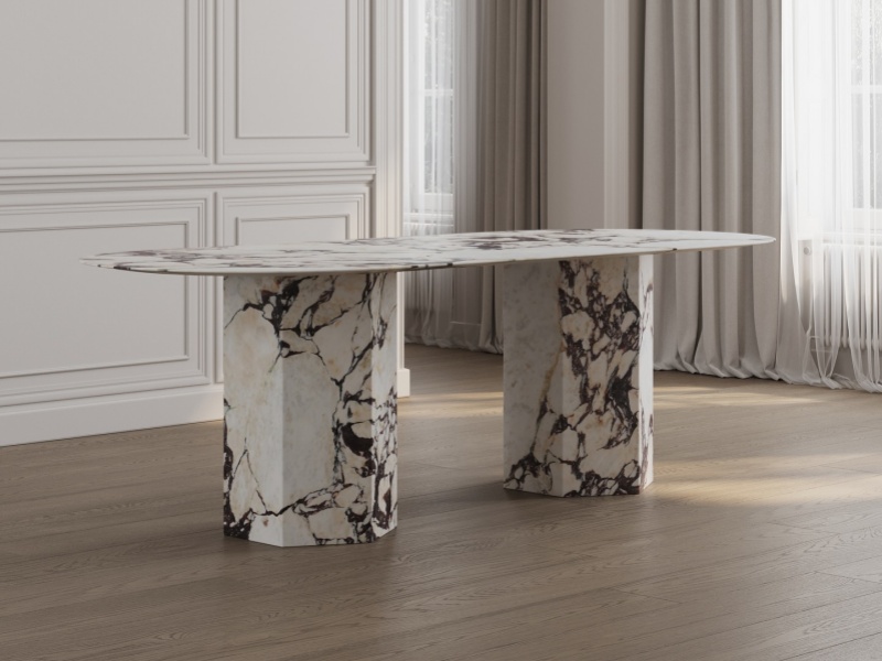 Cómo elegir una mesa de comedor de mármol a medida para un proyecto de interiorismo de lujo