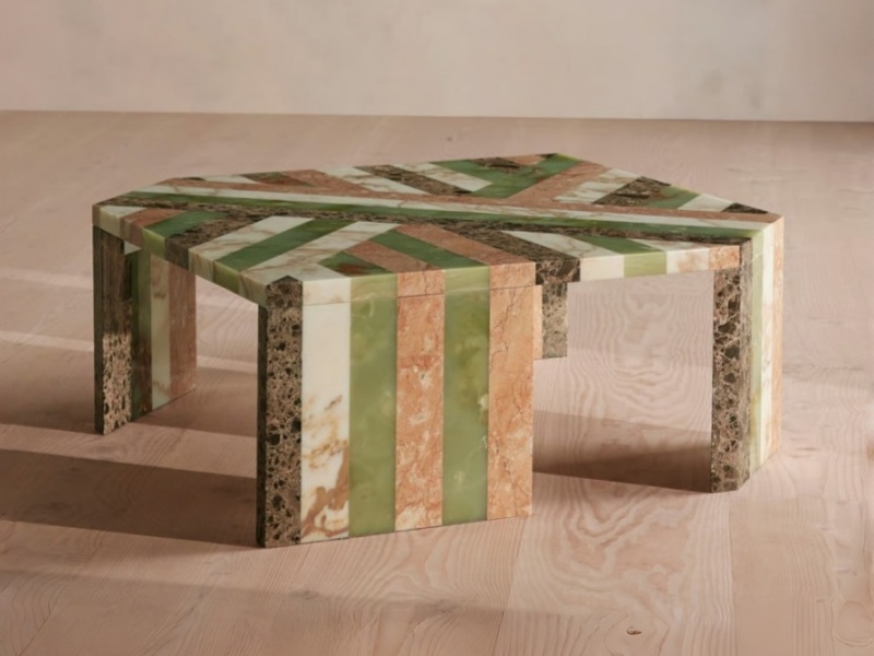 Cómo elegir una mesa de centro de mármol a medida para una sala de estar de lujo.